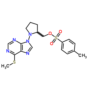 9-[2-[(4-Methylphenyl)sulfonyloxymethyl]pyrrolidin-1-yl]-6-methylsulfanyl-purine Structure,57464-60-5Structure