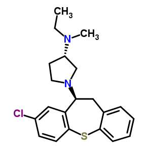 (10S)-10,11-dihydro-8-chloro-10-[(3s)-3-(methylethylamino)pyrrolizino]dibenzo[b,f]thiepin Structure,57602-85-4Structure