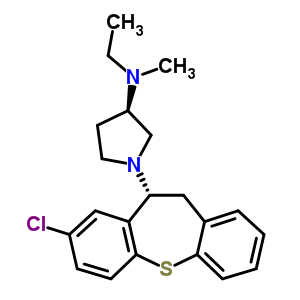 (10R)-10,11-dihydro-8-chloro-10-[(3r)-3-(methylethylamino)pyrrolizino]dibenzo[b,f]thiepin Structure,57602-87-6Structure