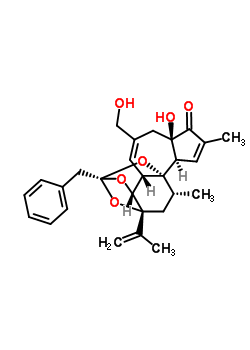 6,7-Deepoxy-6,7-didehydro-5-deoxy-21-dephenyl-21-(phenylmethyl)daphnetoxin Structure,57852-42-3Structure