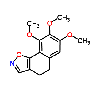 7,8,9-Trimethoxy-4,5-dihydronaphtho(2,1-d)isoxazole Structure,57897-29-7Structure