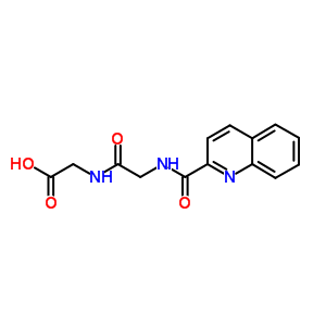 Glycine,n-[n-(2-quinolinylcarbonyl)glycyl]-(9ci) Structure,581-93-1Structure