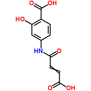 4-(3-Carboxyprop-2-enoylamino)-2-hydroxy-benzoic acid Structure,58174-50-8Structure