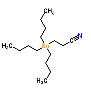 3-Tributylstannylpropanenitrile Structure,5827-70-3Structure