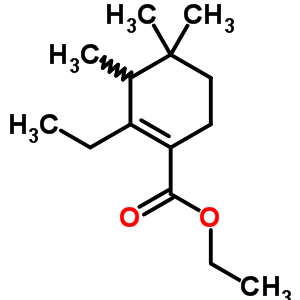 2-Ethyl-3,6,6-trimethyl-2-cyclohexene-1-carboxylic acid ethyl ester Structure,58535-04-9Structure