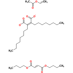 (Z)-2-丁烯二酸二丁酯與 (Z)-2-丁烯二酸二辛酯和乙烯基乙酸酯聚合物結(jié)構(gòu)式_58923-93-6結(jié)構(gòu)式