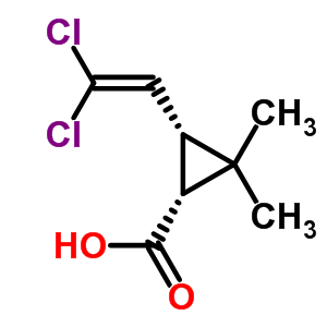 順式二氯菊酸結(jié)構(gòu)式_59042-49-8結(jié)構(gòu)式