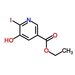 3-Pyridinecarboxylic acid, 5-hydroxy-6-iodo-, ethyl ester Structure,59288-40-3Structure