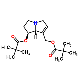 (1S,7aR)-2,3,5,7alpha-四氫-1beta-羥基-1H-吡咯里嗪-7-甲醇二(2,2-二甲基丙酸酯)結(jié)構(gòu)式_59532-51-3結(jié)構(gòu)式