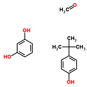 Formaldehyde, polymer with 1,3-benzenediol and4-(1,1-dimethylethyl)phenol Structure,59633-97-5Structure