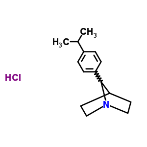 7-(4-Propan-2-ylphenyl)-1-azabicyclo[2.2.1]heptane hydrochloride Structure,59889-91-7Structure