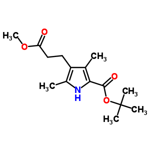 Methyl2,4-dimethyl-5-(tert-butoxycarbonyl)-3-pyrrole propionate Structure,60024-89-7Structure