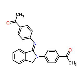 1-[4-[[2-(4-乙?；交?-2,3-二氫-1H-異吲哚-1-基]氨基]苯基]-乙酮結(jié)構(gòu)式_60025-39-0結(jié)構(gòu)式