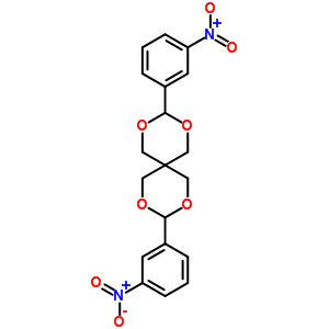 3,9-Bis(3-nitrophenyl)-2,4,8,10-tetraoxaspiro[5.5]undecane Structure,60171-64-4Structure