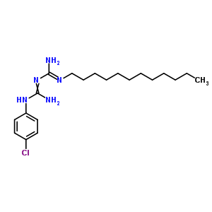 1-(4-Chlorophenyl)-2-(n-dodecylcarbamimidoyl)guanidine Structure,60221-95-6Structure