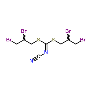 Bis(2,3-dibromopropylsulfanyl)methylidenecyanamide Structure,60222-99-3Structure