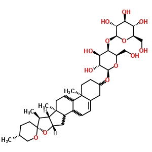 [(25R)-spirost-5-en-3beta-yl]4-o-beta-d-glucopyranosyl-beta-d-galactopyranoside Structure,60454-77-5Structure