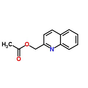 2-喹啉甲醇 2-乙酸酯結(jié)構(gòu)式_60483-07-0結(jié)構(gòu)式