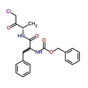 N-[1-[[(2S)-4-氯-3-氧代丁烷-2-基]氨基]-1-氧代-3-苯基丙烷-2-基]氨基甲酸芐酯結(jié)構(gòu)式_60525-17-9結(jié)構(gòu)式