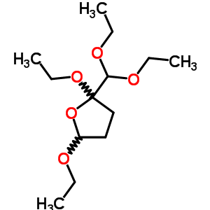 2,5-Diethoxy-2-(diethoxymethyl)oxolane Structure,60664-55-3Structure