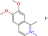 6,7-Dimethoxy-1,2-dimethylisoquinolinium iodideStructure,6075-61-2Structure 6,7-Dimethoxy-1,2-dimethylisoquinolinium iodide Structure,6075-61-2Structure