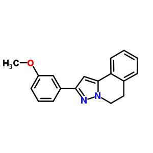 5,6-Dihydro-2-(3-methoxyphenyl)pyrazolo[5,1-a]isoquinoline Structure,61001-30-7Structure