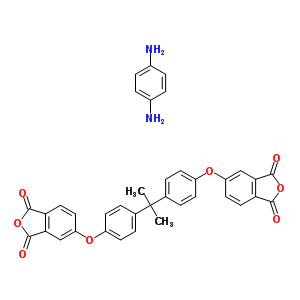 5,5-(1-甲基乙亞基)二(4,1-亞苯基氧基)二-1,3-異苯并呋喃二酮與 1,4-苯二胺聚合物結(jié)構(gòu)式_61128-47-0結(jié)構(gòu)式