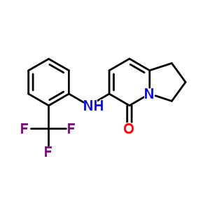 2,3-Dihydro-6-[[2-(trifluoromethyl)phenyl]amino]-5(1h)-indolizinone Structure,612065-09-5Structure