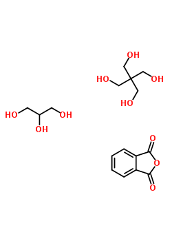 1,3-異苯并呋喃二酮與 2,2-二(羥基甲基)-1,3-丙烷二醇和 1,2,3-丙烷三醇的聚合物結(jié)構(gòu)式_61215-87-0結(jié)構(gòu)式