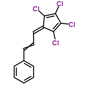 3-(2,3,4,5-Tetrachloro-1-cyclopenta-2,4-dienylidene)prop-1-enylbenzene Structure,61355-19-9Structure