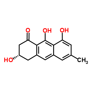 (R)-6-methyl-3,4-dihydro-3,8,9-trihydroxyanthracen-1(2h)-one Structure,61419-08-7Structure