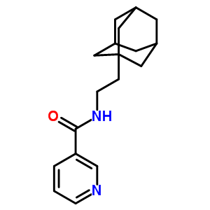 N-[2-(1-adamantyl)ethyl ]pyridine-3-carboxamide Structure,61876-31-1Structure