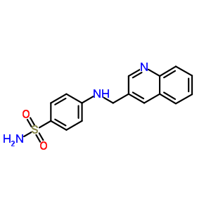 4-((3-喹啉甲基)氨基)苯磺酰胺結(jié)構(gòu)式_62294-82-0結(jié)構(gòu)式