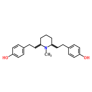 4-[2-[6-[2-(4-Hydroxyphenyl)ethyl]-1-methyl-2-piperidyl]ethyl]phenol Structure,6269-17-6Structure