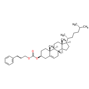 Carbonic acid 3-phenyl-2-propenyl cholest-5-en-3beta-yl ester Structure,62778-25-0Structure