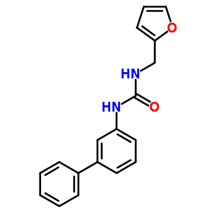 n-[1,1-聯(lián)苯]-3-基-n-(2-呋喃甲基)-脲結(jié)構(gòu)式_6298-33-5結(jié)構(gòu)式