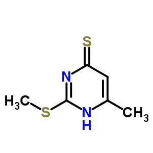 4(3H)-pyrimidinethione, 6-methyl-2-(methylthio)- Structure,6310-04-9Structure