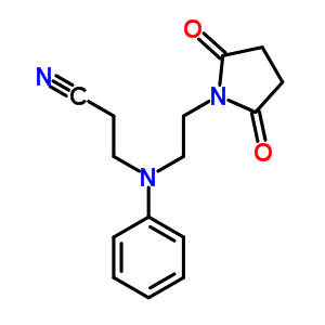 3-[[2-(2,5-Dioxo-1-pyrrolidinyl)ethyl ]phenylamino]propanenitrile Structure,63133-76-6Structure