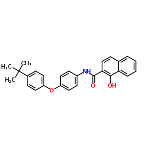 N-[4-(4-tert-butylphenoxy)phenyl ]-1-hydroxy-2-naphthamide Structure,63149-11-1Structure