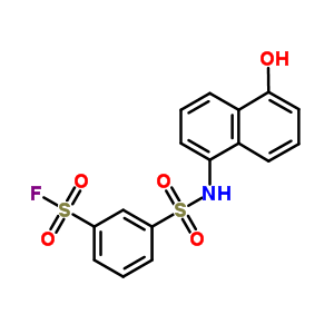 3-[[(5-Hydroxy-1-naphthalenyl)amino]sulfonyl]benzenesulfonic acid fluoride Structure,63149-46-2Structure