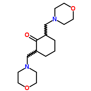 2, 6-Bis(4-morpholinylmethyl)cyclohexanone,dihydrochloride Structure,6333-29-5Structure