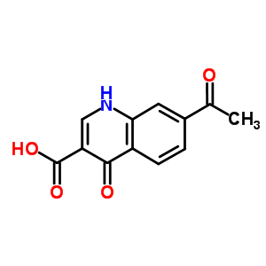 (9ci)-7-乙?；?4-羥基-3-喹啉羧酸結(jié)構(gòu)式_63463-21-8結(jié)構(gòu)式