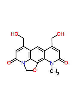 6,8-雙(羥基甲基)-11-甲基-4H-噁唑并[5,4,3-ij]吡啶并[3,2-g]喹啉-4,10(11h)-二酮結(jié)構(gòu)式_63582-81-0結(jié)構(gòu)式