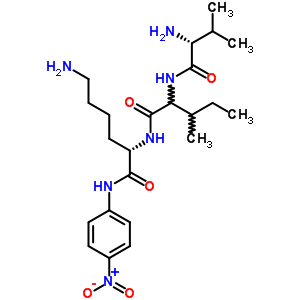 纈氨酰-亮氨酰-賴氨酰 4-硝基苯胺結(jié)構(gòu)式_63589-93-5結(jié)構(gòu)式