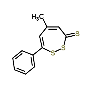 5-Methyl-7-phenyl-3h-1,2-dithiepin-3-thione Structure,63690-22-2Structure