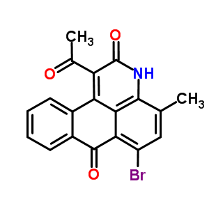 1-Acetyl-6-bromo-4-methyl-3h-dibenz(f,ij)isoquinoline-2,7-dione Structure,63723-54-6Structure