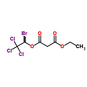 Malonic acid 1-ethyl 3-(1-bromo-2,2,2-trichloroethyl) ester Structure,63732-08-1Structure