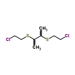 2,3-Bis(2-chloroethylthio)butane Structure,63732-12-7Structure