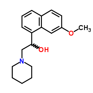 7-Methoxy-α-(piperidinomethyl)-1-naphthalenemethanol Structure,63766-09-6Structure