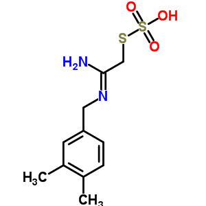 Thiosulfuric acid hydrogen s-[2-(3,4-dimethylbenzylamino)-2-iminoethyl] ester Structure,63869-36-3Structure